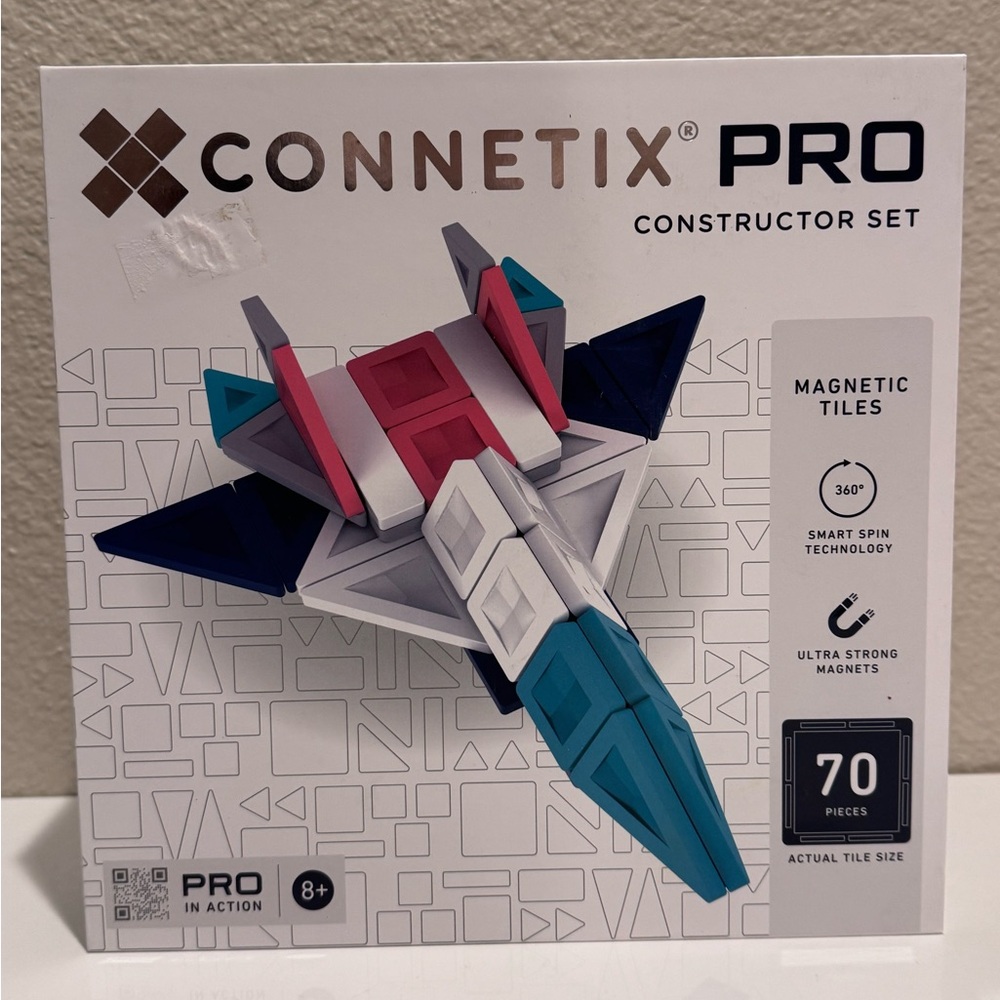 CONNETIX Magnetic Tiles Constructor Set 70pc: Educational Focus on Creative